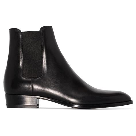 ysl black chelsea boot|wyatt 30 leather Chelsea boots.